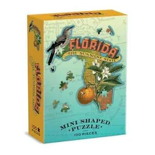 Florida 100 Piece Mini Shaped Jigsaw Puzzle Galison New