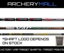 1 DZ. VICTORY VAP ELITE SHAFTS  .166 MICRO DIAMETER *FREE NOCKS & TARGET POINTS*