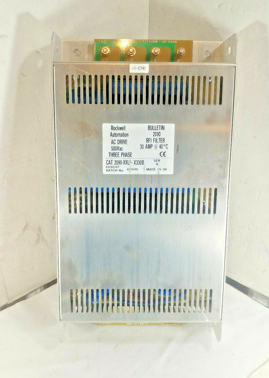 1 USED ROCKWELL AUTOMATION 2090-XXLF-X330B RFI LINE FILTER ***MAKE OFFER***