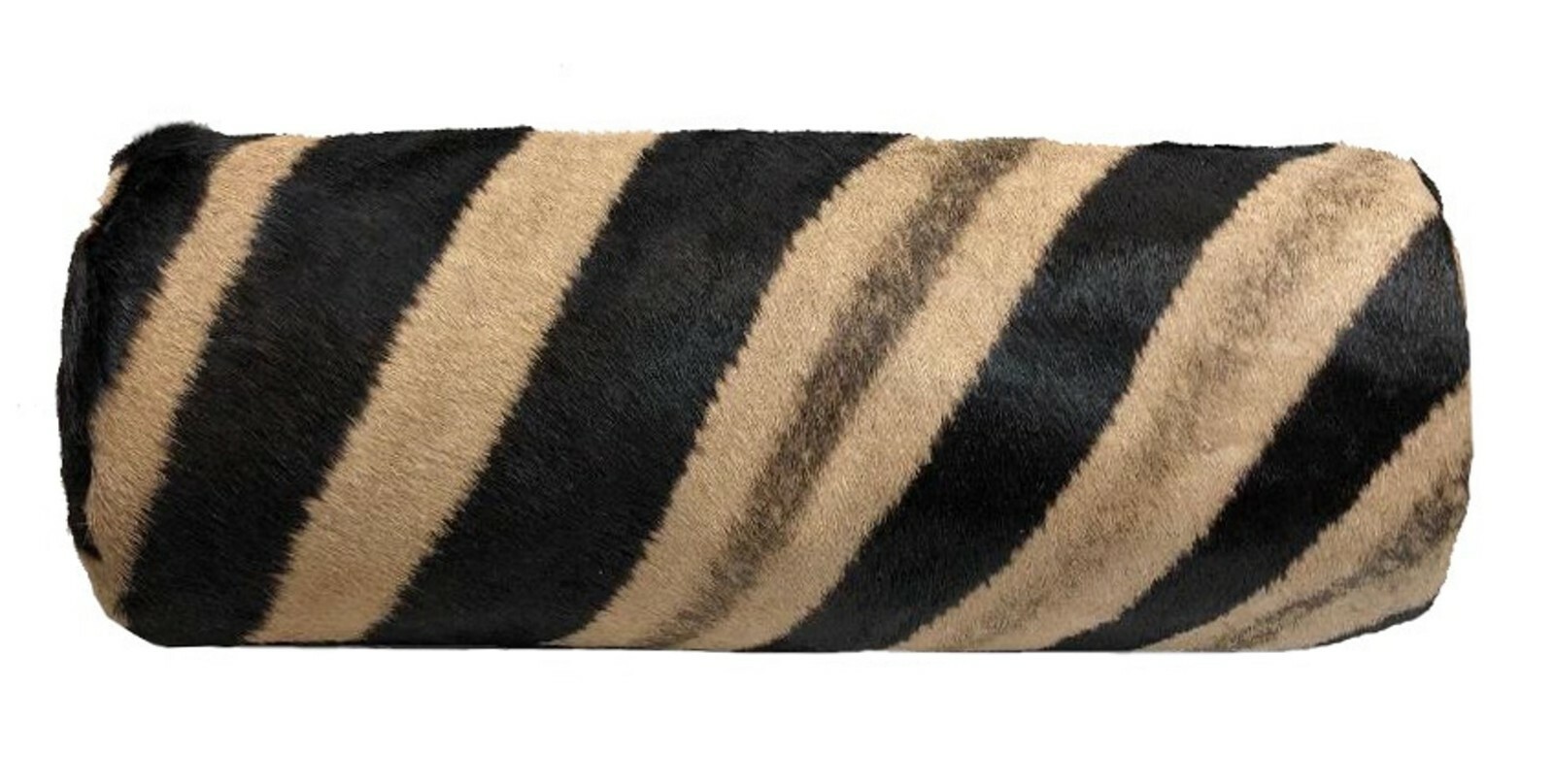 GENUINE ZEBRA HIDE SKIN BOLSTER NECKROLL CUSHION / PILLOW NEW eBay