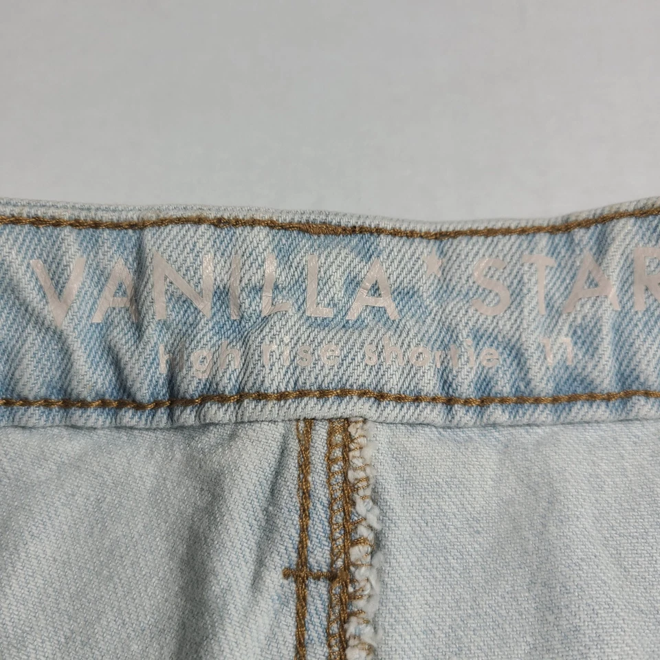 Pantalones Cortos Vanilla Star Para Mujer Talla 11 Denim Tiro Alto Azul Envejecido Nuevos con Etiquetas Foto 4 de 4