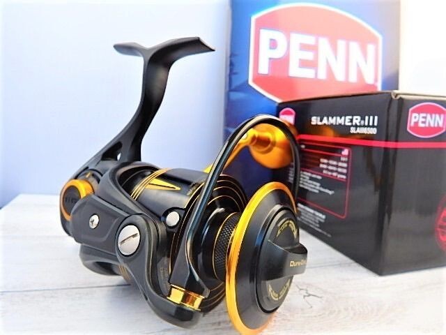 Penn Slammer III 6500 Spinning Reel color Black Gold Unisex