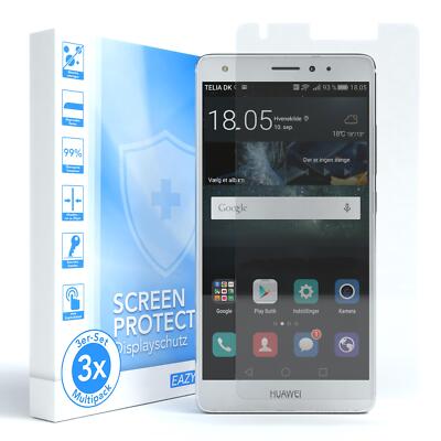 EAZY CASE 3x Displayschutzglas für Huawei Mate S Schutzglas Hart Glasfolie 9H