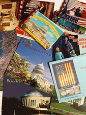 Washington DC Souvenir Postcard Folder Vintage Ephemera Lot (12 pieces)