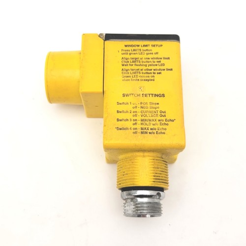 Banner Engineering Q45UL1U64BCRQ Long Range Ultrasonic Sensor 15-24VDC, 4-20mA - Picture 4 of 7