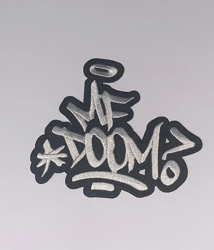 MF Doom Black and White Patch - Jay Dee Madlib Madvillain kmd old school hip hop - Image 2 of 2