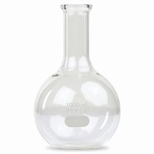 PYREX 4060-1L, 1L Long Neck Boiling Flask, Flat BTM, Tooled Mouth (Single)
