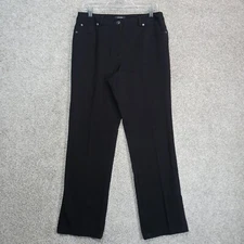 Rafaella Pants Womens Size 10 Black Knit High Rise Dress Formal 5 Pocket Design