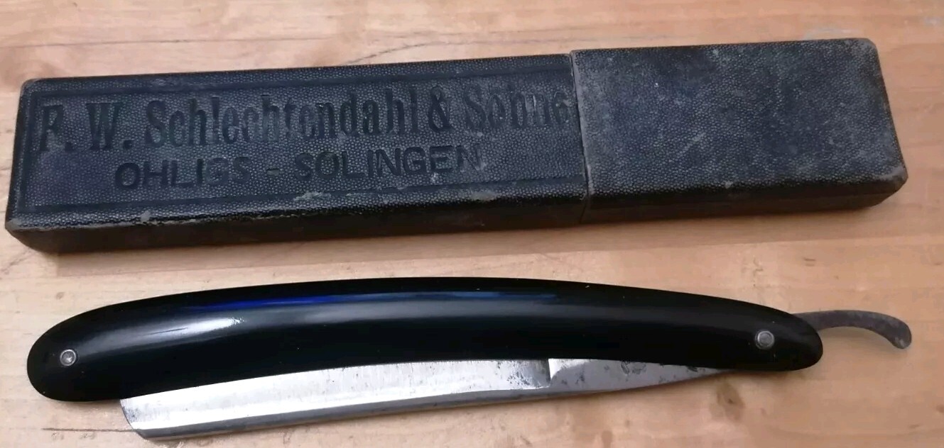 Rasoio Antico F. W. Schelechtendahl Sohne Solingen - Vintage Rare