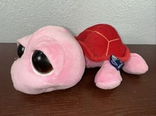 Russ Berrie Squirtle Turtle 12" Pink  Red Big Eyed Plush Stuffed Animal Toy
