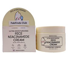 Korean Bonnyhill Rice Niacinamide Face Cream 3.38oz Illuminating Hydrating