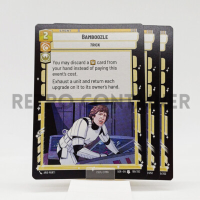 STAR WARS UNLIMITED SPARK OF REBELLION 199/252 U 3x Bamboozle