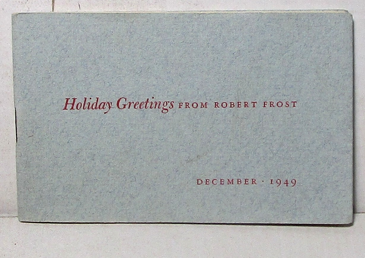 1949 Robert Frost Christmas card, On a Tree Fallen Across the Road eBay