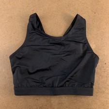 Balera Women's Size SA Small Black Crop Top With Cross Back Detail New