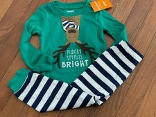 New Gymboree Boys Making Spirits Bright Reindeer Pajamas Gymmies Size 2 2T