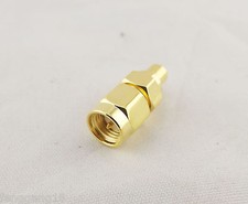 1x SMA Male Plug To MCX Female Jack Straight RF Coax Coaxial Adapter Connector