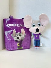 Chuck-E-Cheese Pizza Mouse w/ Tote 12" Plush Stuffed Animal Toy 2021 Nostalgic