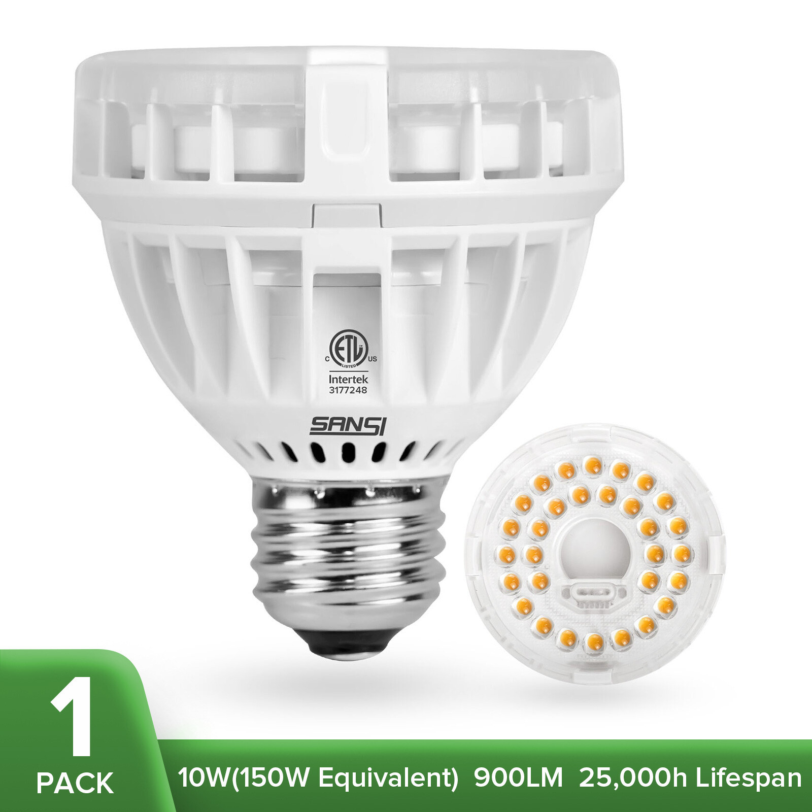 SANSI 36W/24W LED Plant Grow Light Bulb Full Spectrum Indoor Seeding