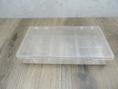12 Compartment Plastic Organizer 8.25''x4.5''x1.25''