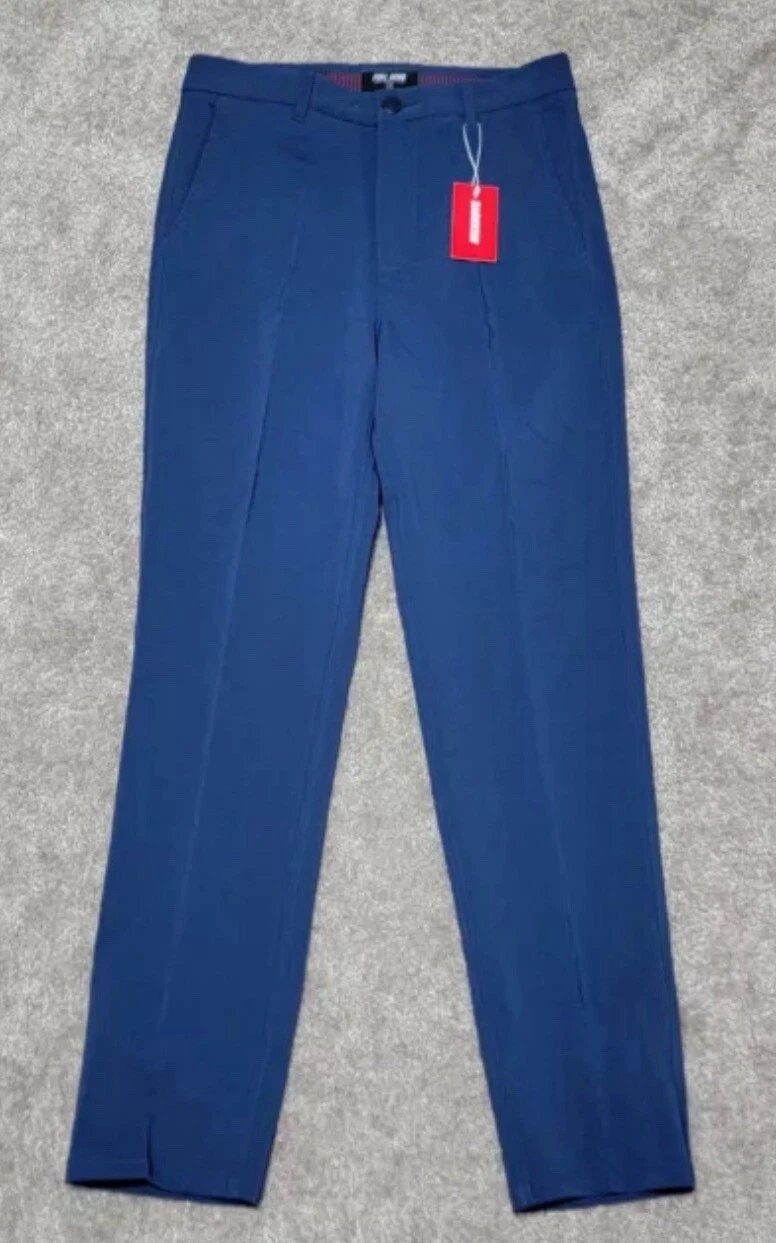 Golf Pants Mens size Small Full Send Navy Blue Stretch NELK New With Tags