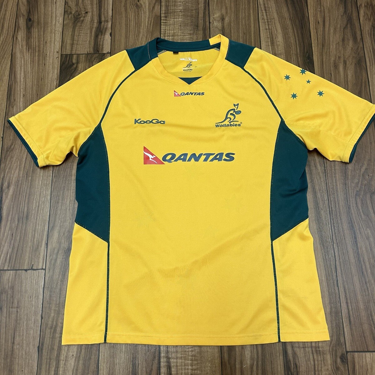 オーストラリア代表 ラグビーシャツ QANTAS KooGa Australia Wallabies Qantas Rugby Jersey Shirt Short