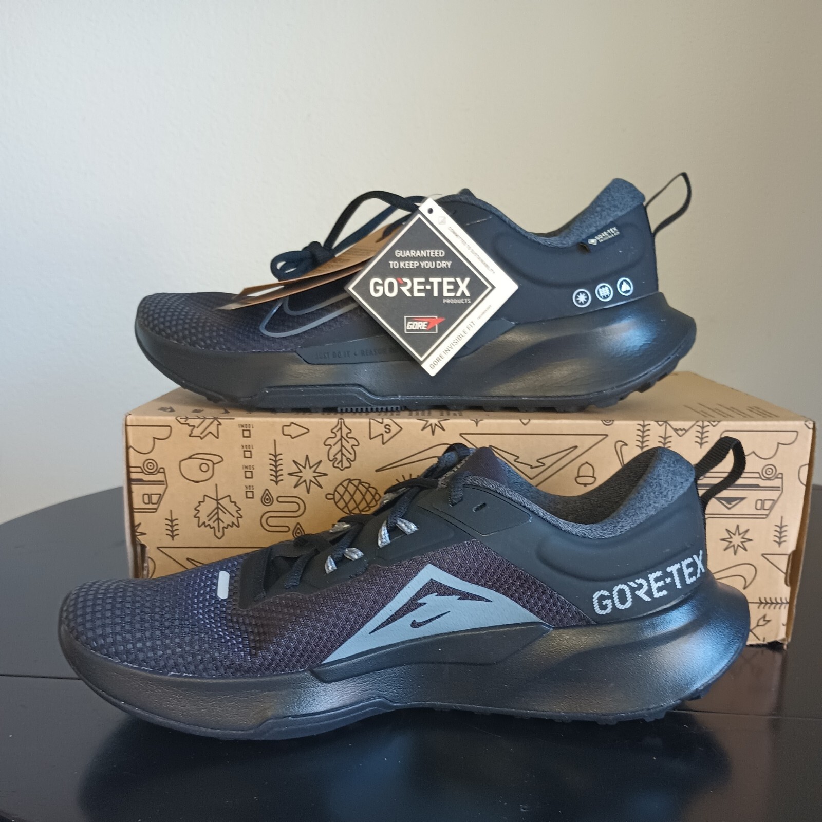 Size 10.5 - Nike Juniper Trail 2 GORE-TEX Black Cool Grey Women's image 3