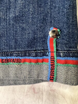 Rare VTG Marithe + Francois Girbaud Denim Jean 34 Logo Adjustable