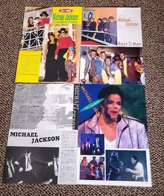 Michael Jackson 90's Japanese Magazine Article Lisa Marie Presley