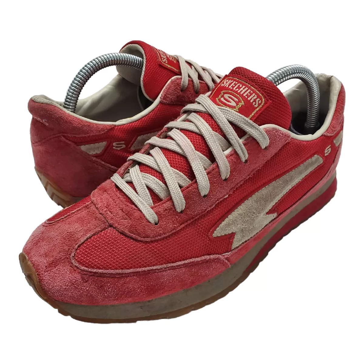 Skechers slippers mens online red