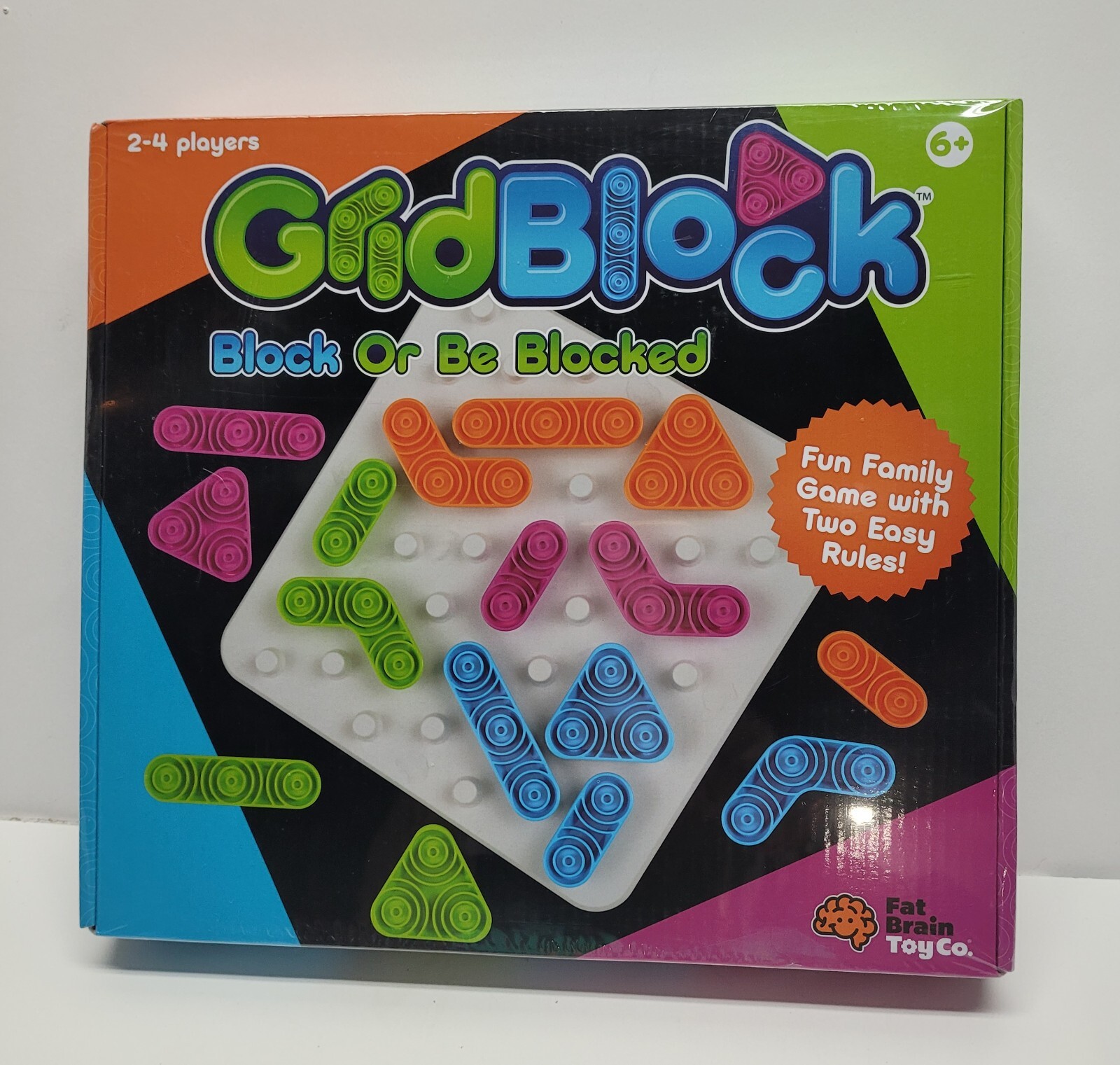 Grid Block Family Board Game (Fat Brain Toy Co.) Easy 2-4 Players NEW ...