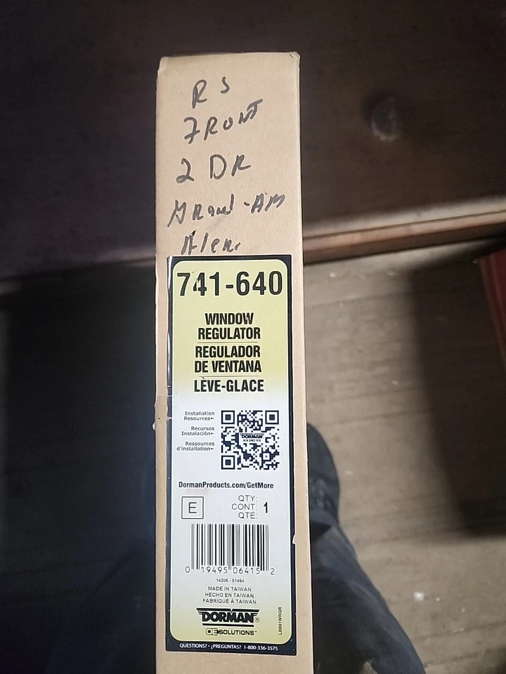 Motor y regulador de ventana eléctrica para Pontiac Grand Am 1999-2005 delantero derecho Pa Foto 3 de 4
