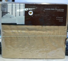 HUDSON PARK COLLECTION FULL FLAT SHEET 500TC 100 PIMA COTTON COLOR CHAMPAGNE