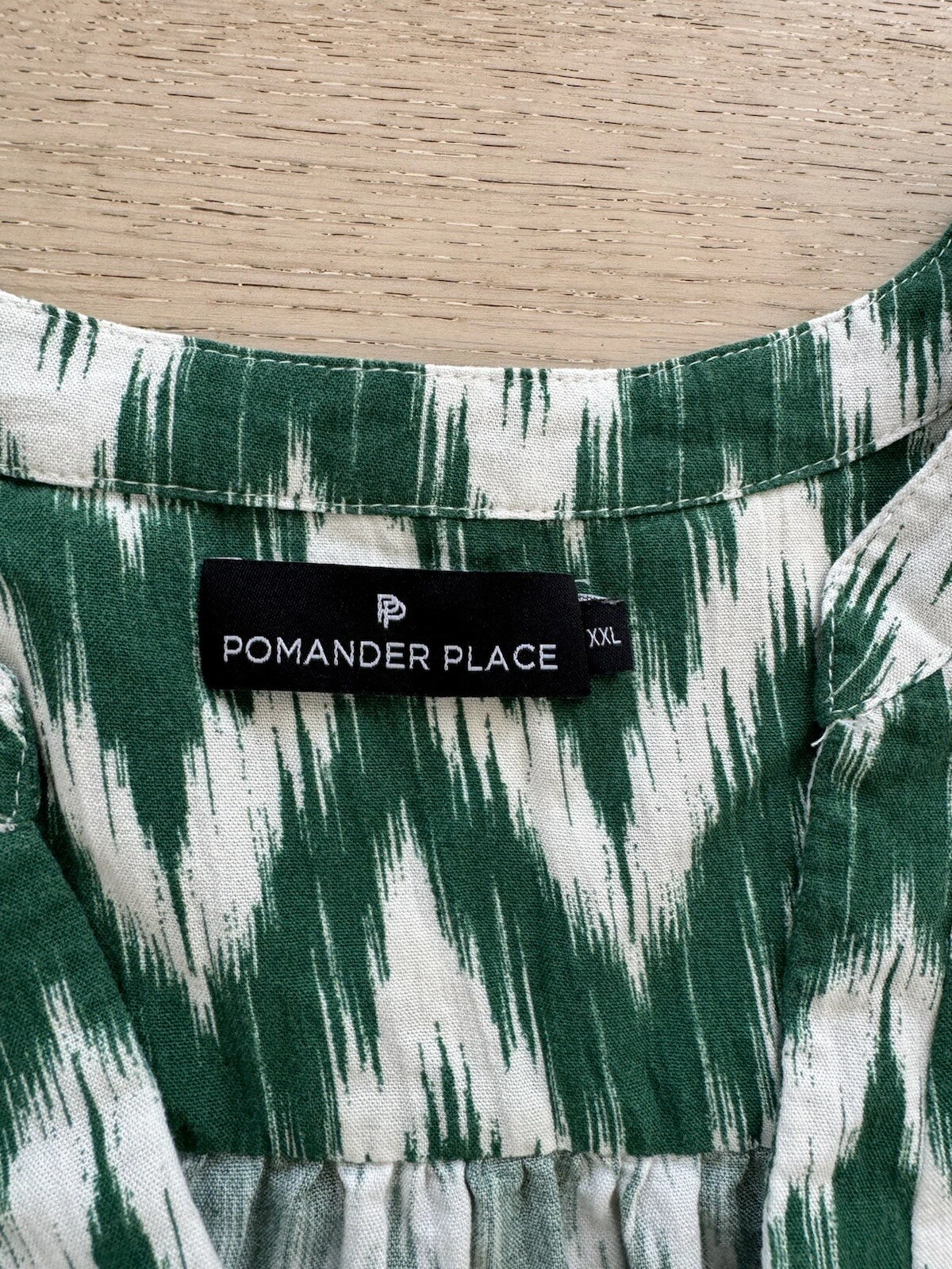 Abito POMANDER PLACE verde Ikat Kenzo taglia XXL preppy casual classico us intime ottimeioni co daaggio
