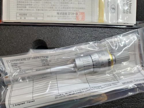 Mitutoyo Holtest Inside Micrometer Hole Bore Gage Gauge 0.35-0.425” / 0.0001"