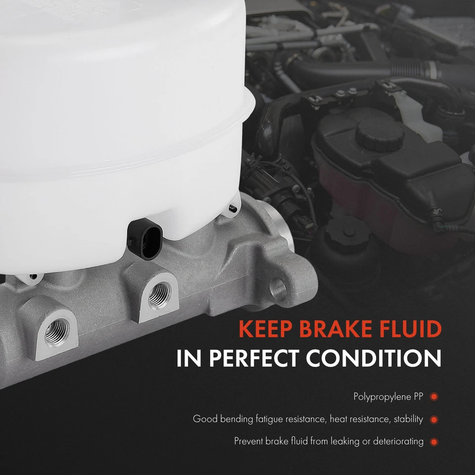 Brake Master Cylinder with Reservoir for Hummer H2 2003 2004 2005 2006 2007 6.0L - Image 3 of 4