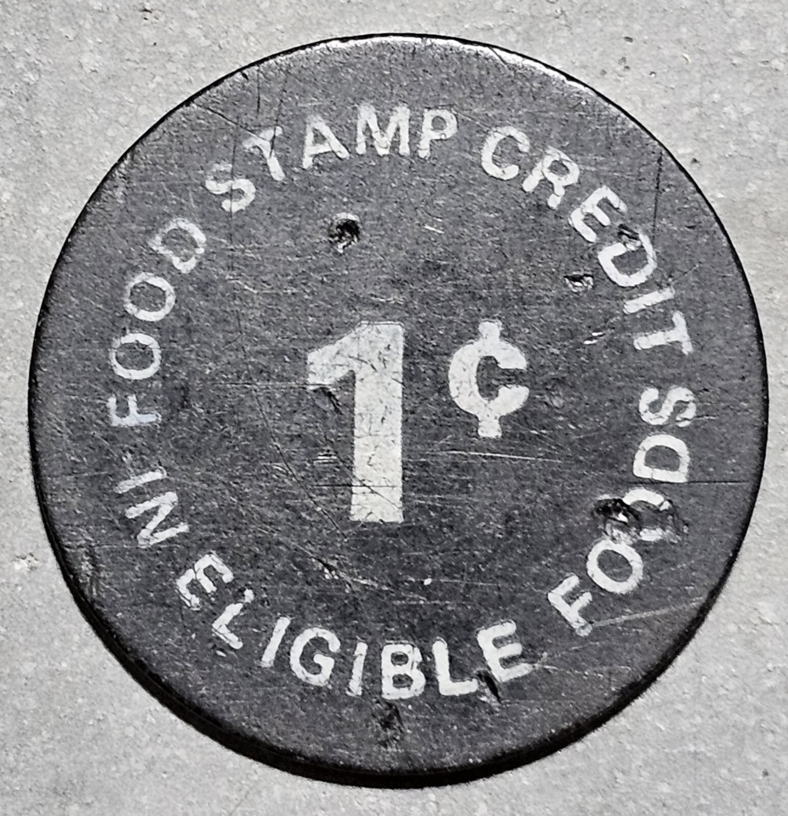 Giddings Texas Trade Token,H & D Grocery,Food Stamp Credit In Eligible