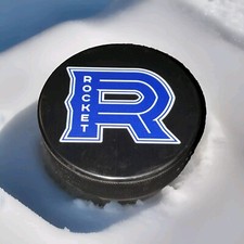 LAVAL ROCKET 🚀 SHER-WOOD & INGLASCO MFG.  LICENSED AHL PUCK MADE IN SLOVAKIA 
