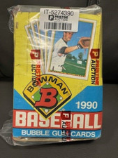 1990 Bowman box of 36 factory sealed Wax packs Baseball Cards