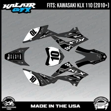 Graphics Kit for Kawasaki  KLX110, KLX110R, KXL110RL (2010-2024) Speed-Smoke