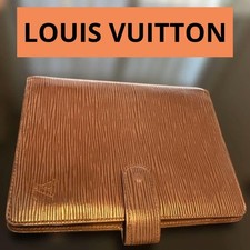 Louis Vuitton Epi Agenda MM R2004D Mocha Brown Leather 6 Ring Planner Cover Rare