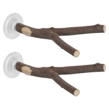 2 Pcs Portable Parrot Stand Pole Accessory Perch Bird Suction Cup