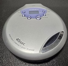 Audiovox Portable CD Player DM8707-45K 45s Skip Protection TESTED WORK'S GREAT