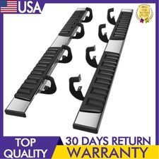 6.75" Running Board Rails Chevy Silverado/GMC Sierra 1500 2500HD 3500HD Crew Cab
