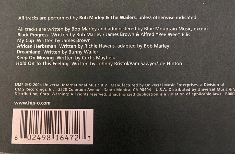 Bob Marley & The Wailers Grooving Kingston 12 JAD Masters (3 CD Box Set) 2004 - image 4 of 4