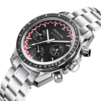 PHYLIDA 40mm Men's Watch ST19 Mechanical Chronograph Stop Watch
