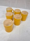 Set of 6 Vintage Anchor Hocking Oven Proof Fire King Sunshine Yellow Mug