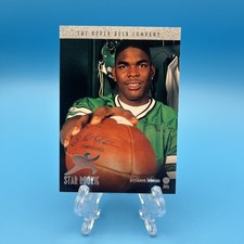 Upper Deck 1996 Keyshawn Johnson Star Rookie #1 Jets NFL Football Card. rookie card picture