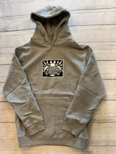 Vans Sweatshirt Kids Youth Boys M 10-12 New Mouf Pullover Gray Skate Hoodie