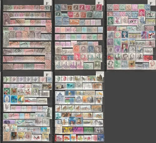 Belgium beautiful collection of stamps all different (see 5 pictures)