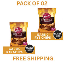 Gardetto's Special Request Garlic Rye Chips 14 oz Bags 2 Pack Crunchy Snack